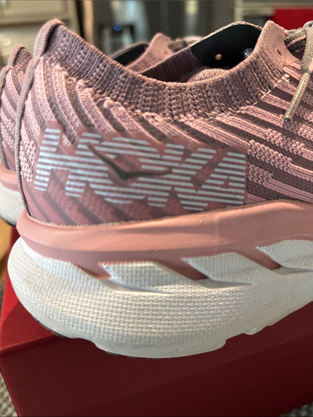 Hoka One One Women's clifton 5 Mauve Pink Athletic Sneakers